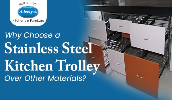 Stainless Steel Kitchen Trolley 